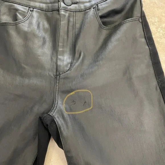 Dynamite Black Faux Leather Pants - Picture 5 of 9